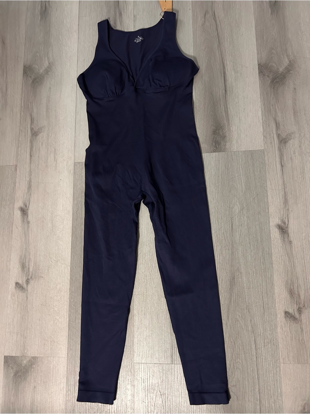 Sleek Navy Supportive Full-Length Shaping Jumpsuit